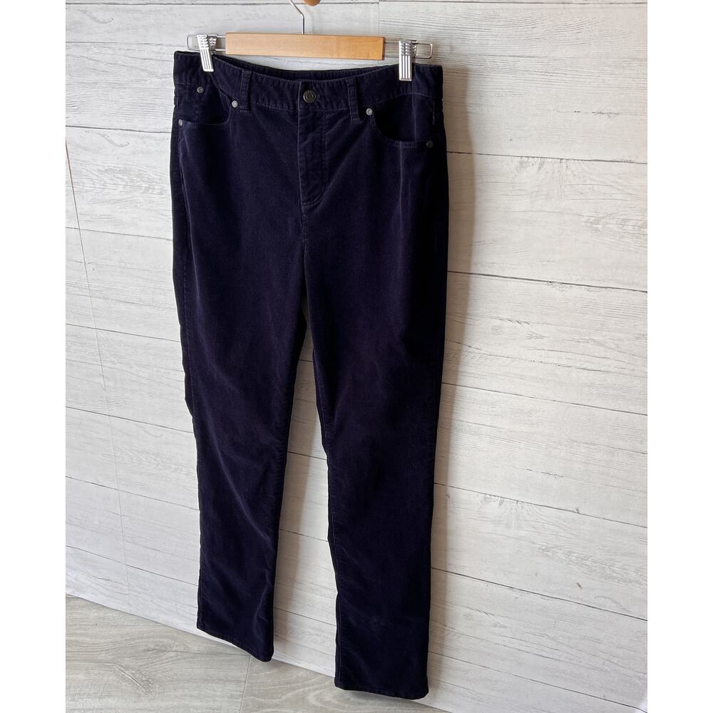 Talbots Pants Womens Size 10 Navy Blue Heritage Corduroy Cotton Blend Stretch - Picture 4 of 16